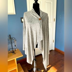 Asymmetrical Cherish sweater wrap